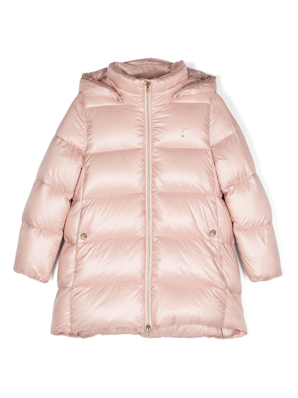 Piumino per bambina Herno Kids rosa con cappuccio e design trapuntato - Rubino Kids