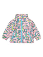 Piumino per bambina Stella McCartney Kids rosa con stampa grafica - Rubino Kids