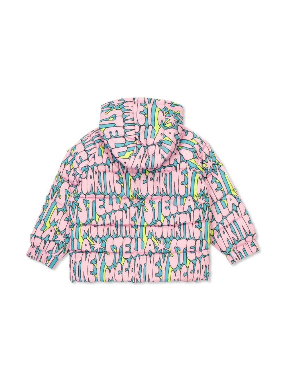 Piumino per bambina Stella McCartney Kids rosa con stampa grafica - Rubino Kids