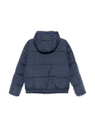 Piumino per bambino Emporio Armani Kids blu trapuntato con design imbottito - Rubino Kids