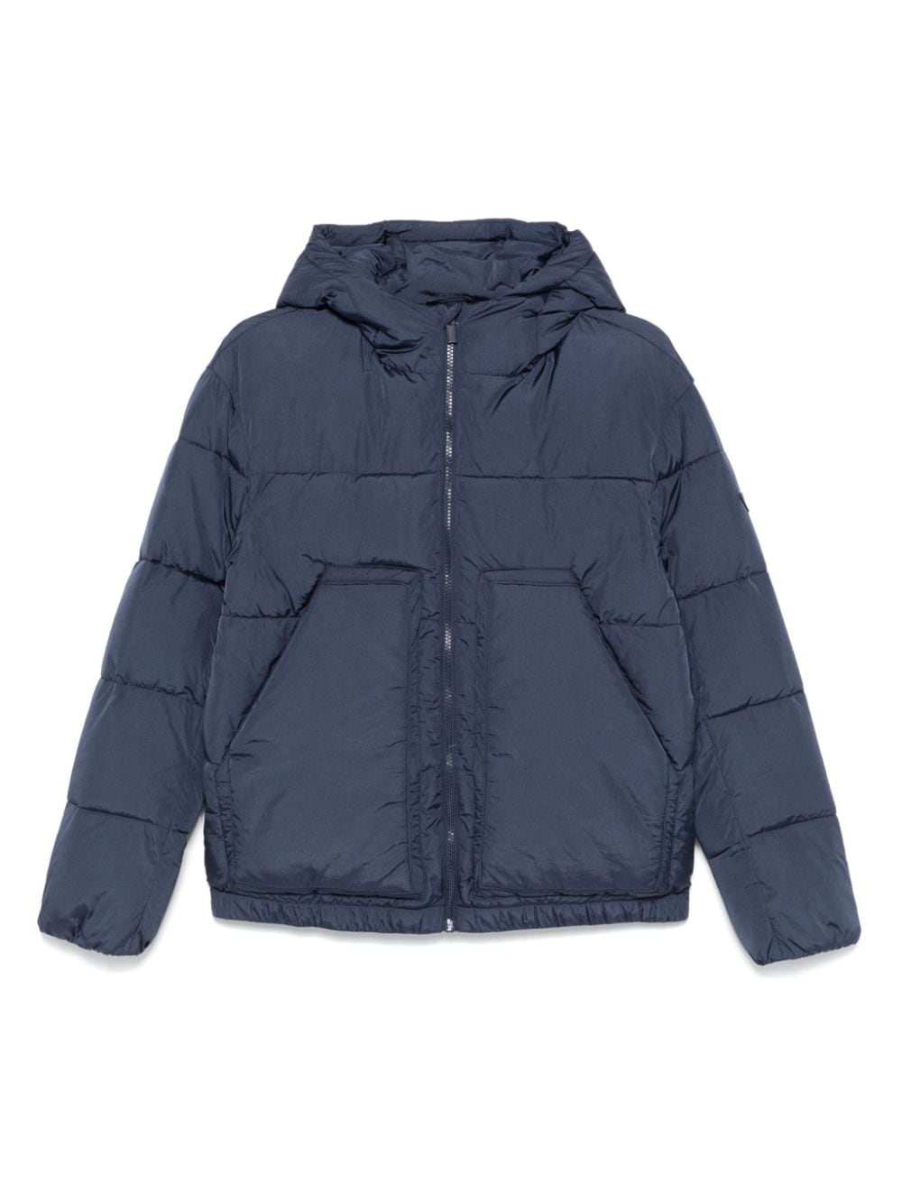 Piumino per bambino Emporio Armani Kids blu trapuntato con design imbottito - Rubino Kids