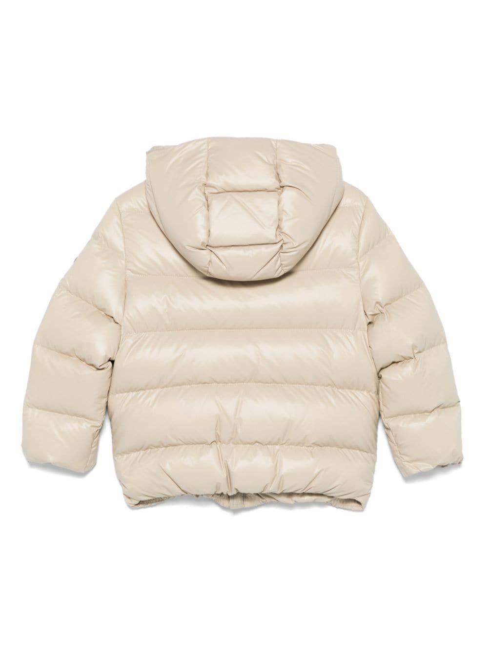 Piumino per bambino Fay Kids beige con cappuccio e design trapuntato - Rubino Kids