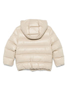 Piumino per bambino Fay Kids beige con cappuccio e design trapuntato - Rubino Kids