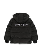 Piumino per bambino Givenchy Kids nero con stampa 4G - Rubino Kids