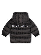 Piumino per neonati Givenchy Kids nero con stampa logo 4G all - over - Rubino Kids