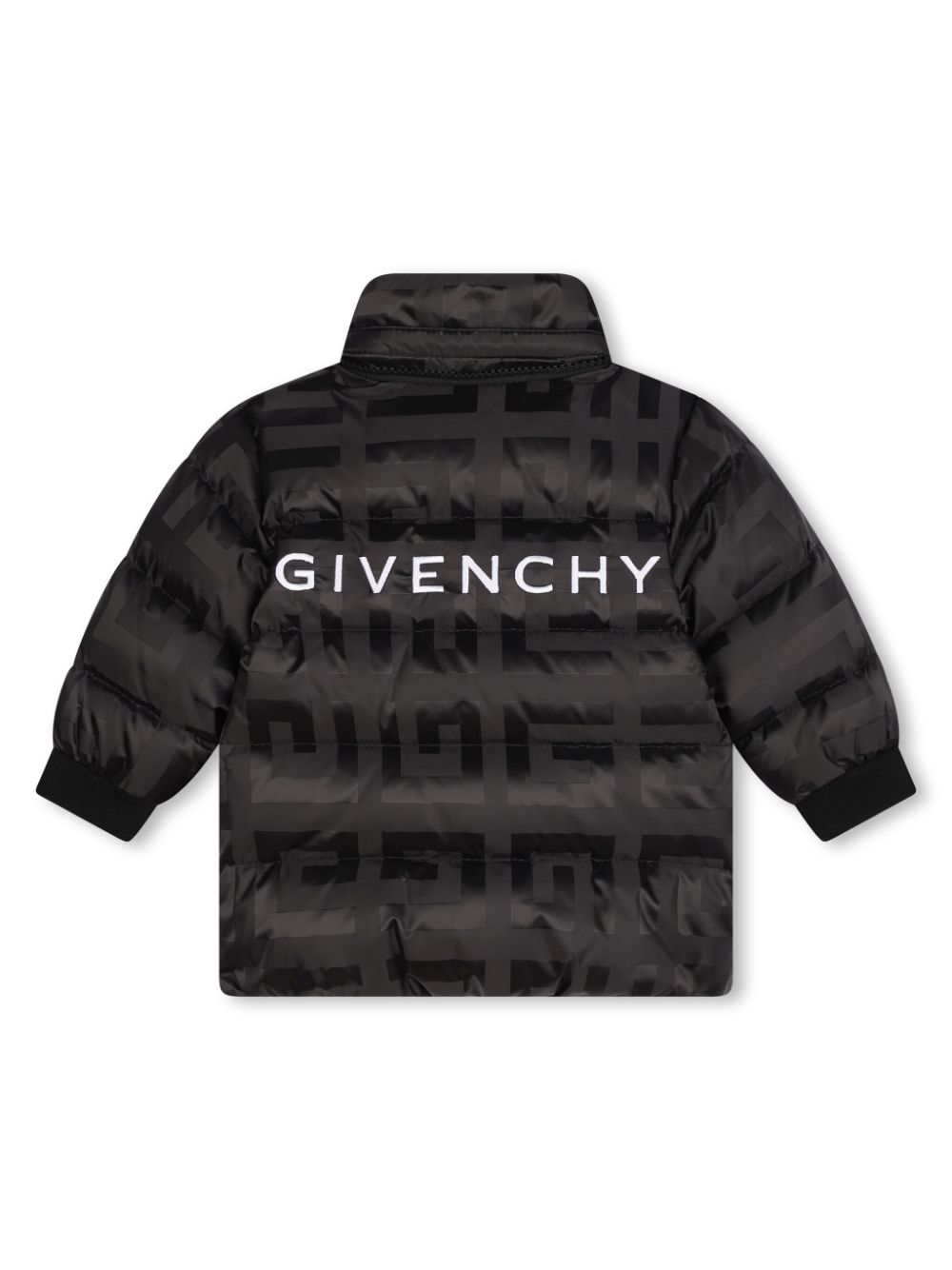 Piumino per neonati Givenchy Kids nero con stampa logo 4G all - over - Rubino Kids