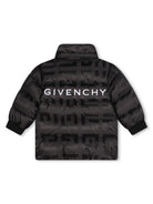 Piumino per neonati Givenchy Kids nero con stampa logo 4G all - over - Rubino Kids