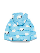 Piumino per neonato Stella McCartney Kids azzurro con motivo a pecora - Rubino Kids