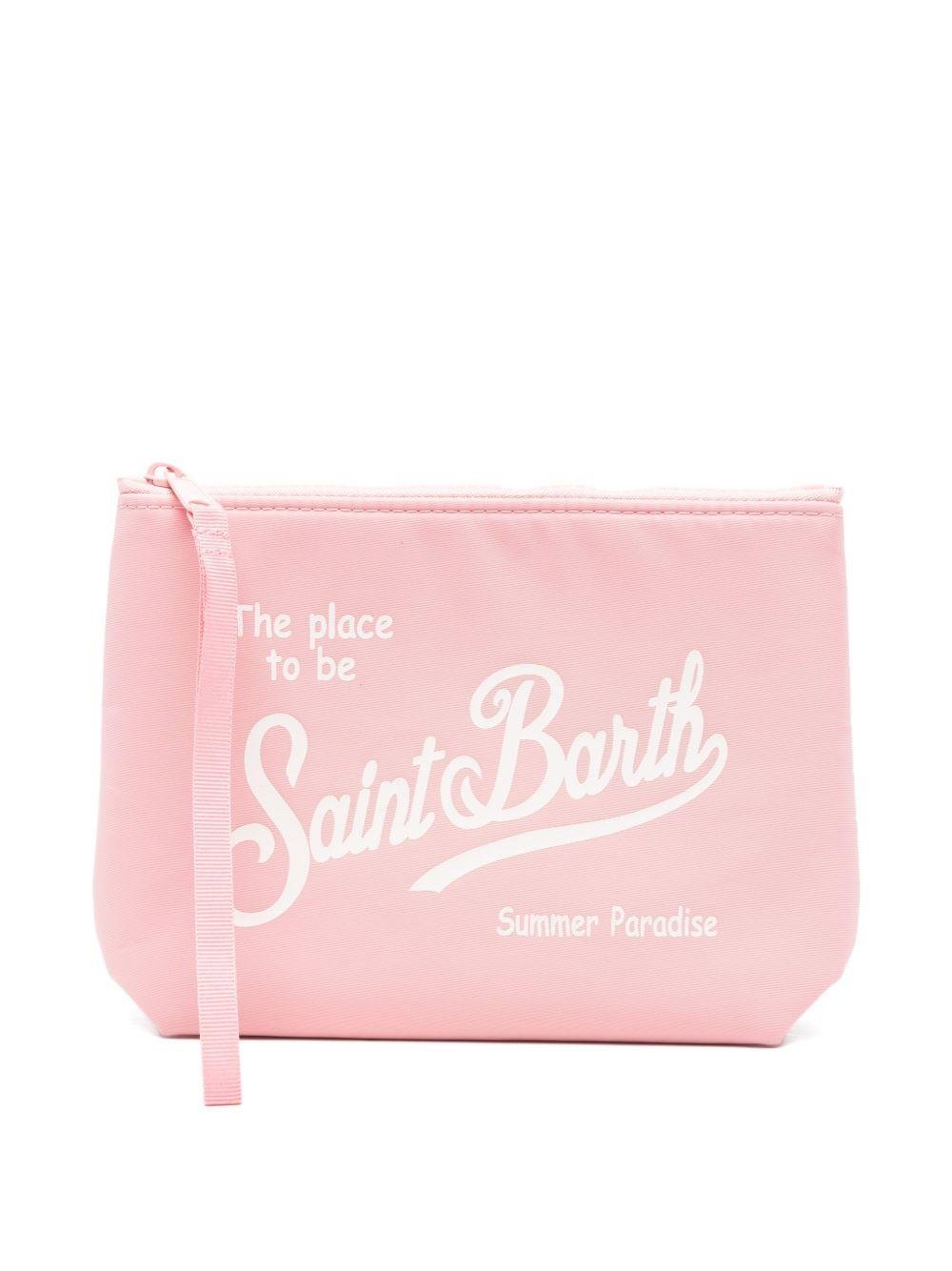 Pochette Aline MC2 Saint Barth rosa con logo a contrasto sul davanti - Rubino Kids