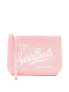 Pochette Aline MC2 Saint Barth rosa con logo a contrasto sul davanti - Rubino Kids