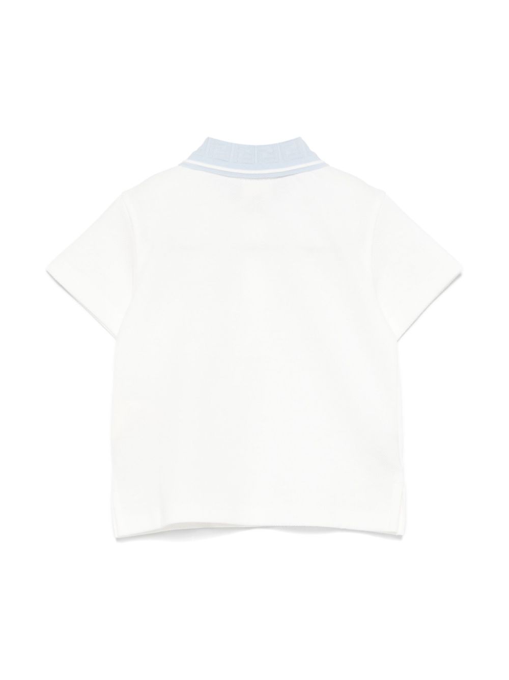 Polo baby per neonato Fendi Kids bianco con orlo dritto - Rubino Kids