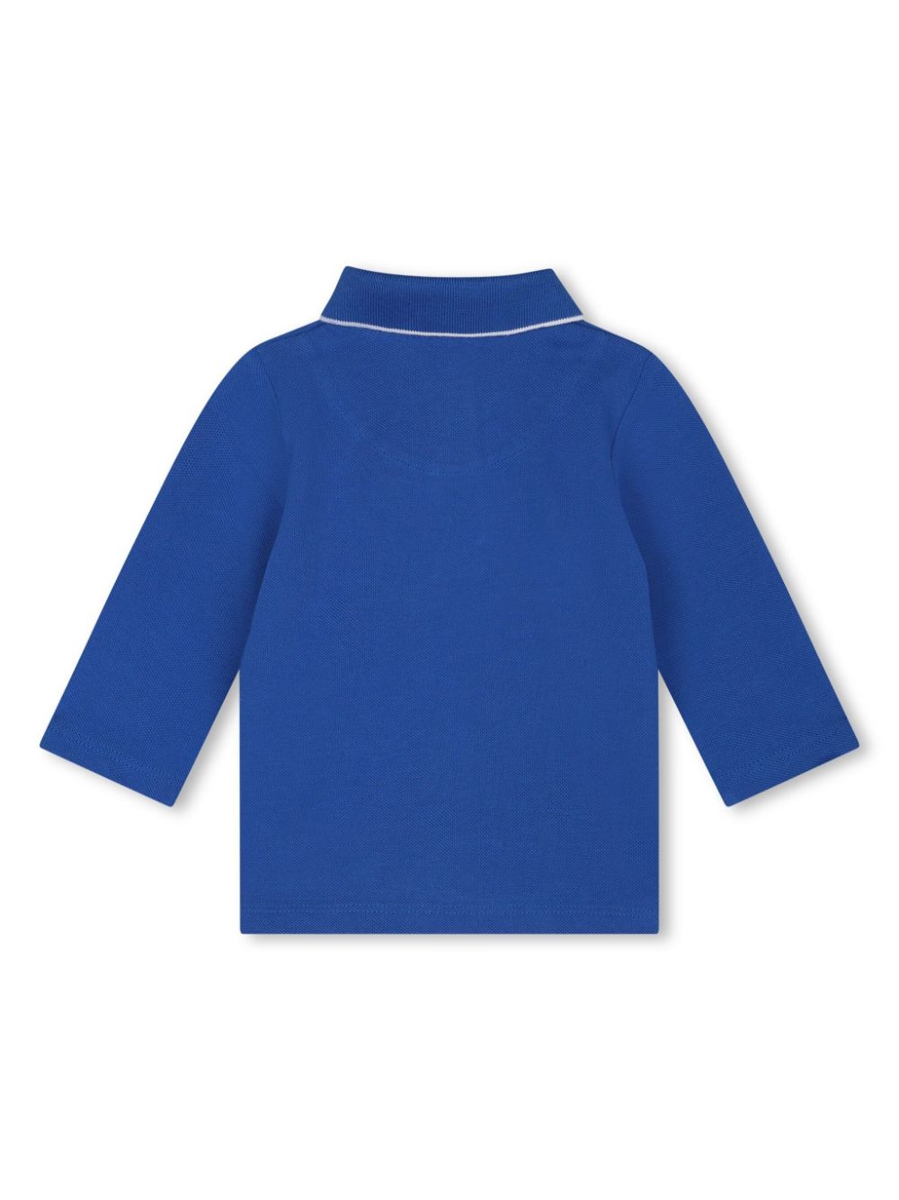 Polo con stampa per neonato BOSS Kidswear blu a maniche lunghe - Rubino Kids