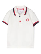 Polo in piqué con logo lettering - Rubino Kids