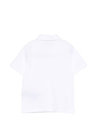Polo per bambino Balmain Kids bianca con dettaglio sul petto - Rubino Kids