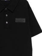 Polo per bambino Balmain Kids nera con dettaglio logo applicato - Rubino Kids