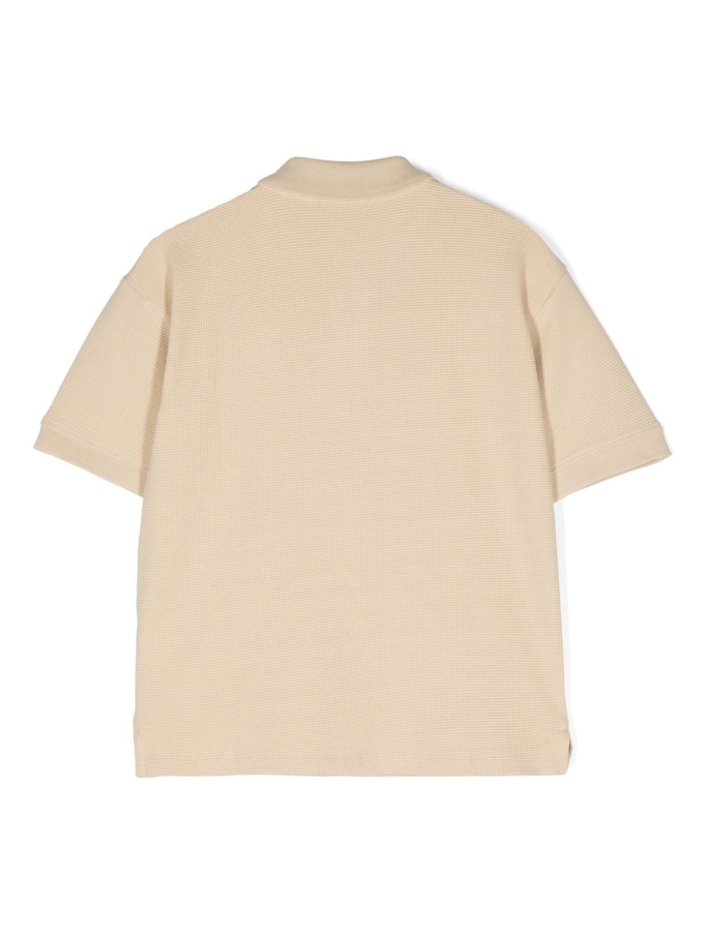 Polo per bambino Calvin Klein Kids beige con ricamo logo - Rubino Kids