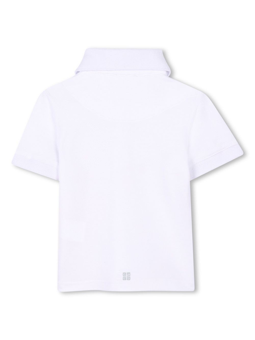 Polo per neonato Givenchy Kids bianco con ricamo con logo sul petto - Rubino Kids