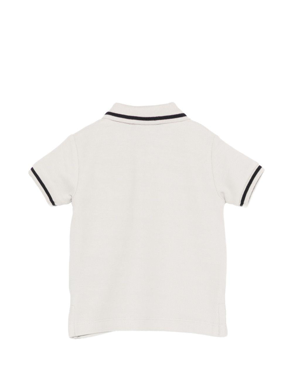 Polo per neonato John Richmond Junior beige con colletto a coste - Rubino Kids