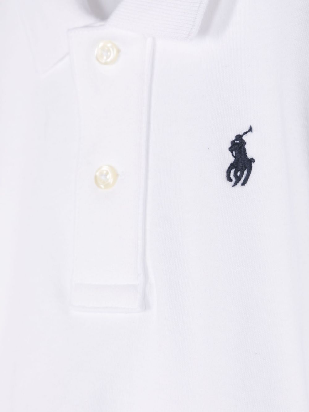 Polo per neonato Ralph Lauren Kids bianco con spacchi laterali - Rubino Kids