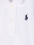 Polo per neonato Ralph Lauren Kids bianco con spacchi laterali - Rubino Kids