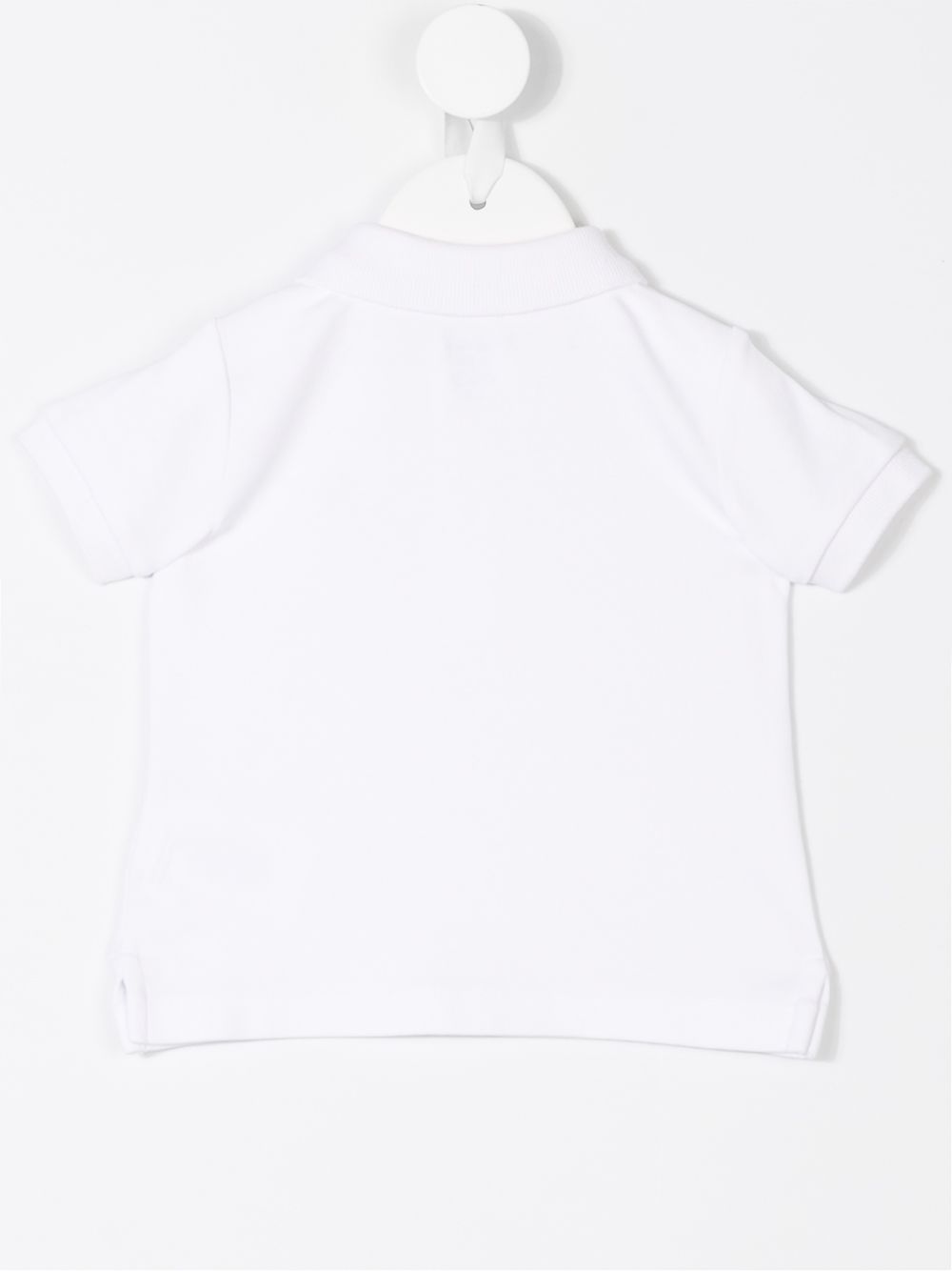 Polo per neonato Ralph Lauren Kids bianco con spacchi laterali - Rubino Kids