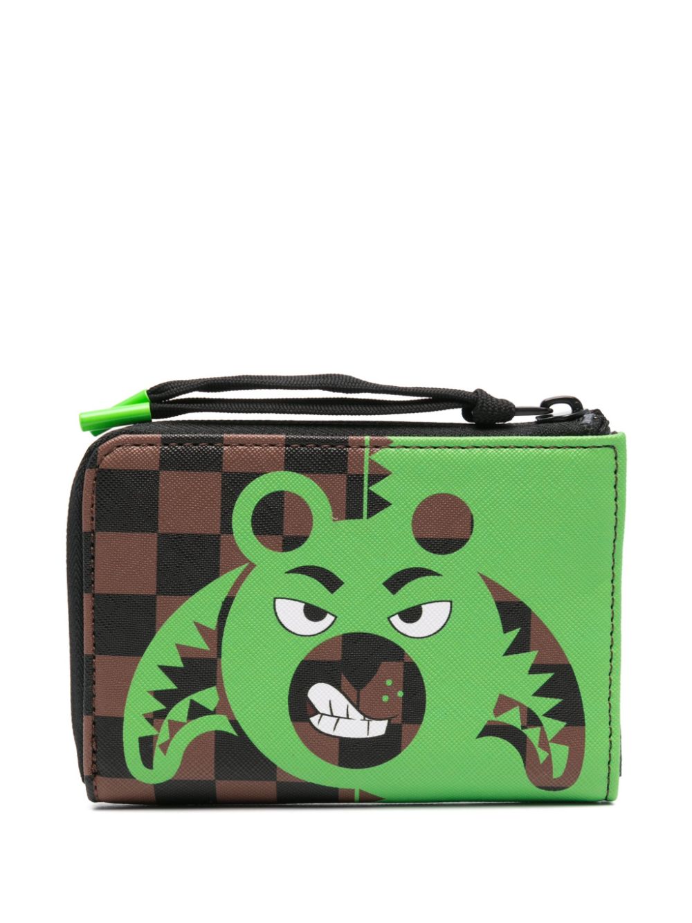 Portafoglio per bambino Sprayground Kid marrone con applicazione interna con logo - Rubino Kids