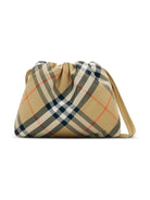 Pouch per bambina Burberry Kids beige a quadri con motivo Vintage Check - Rubino Kids