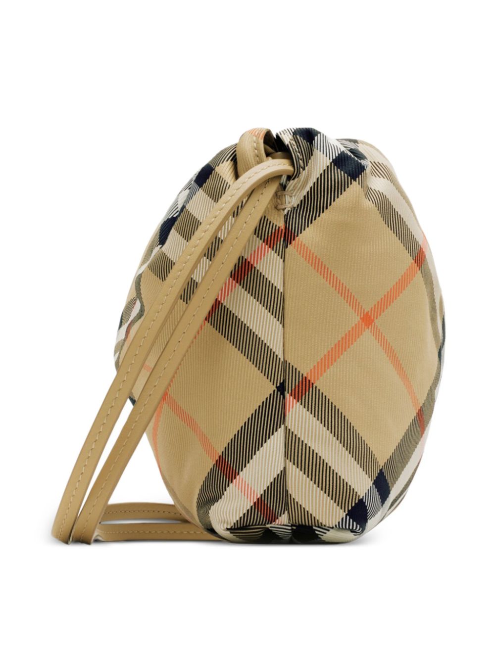 Pouch per bambina Burberry Kids beige a quadri con motivo Vintage Check - Rubino Kids