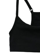 Reggiseno flex per bambina The North Face Kids nero con spalline regolabili - Rubino Kids