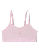 Reggiseno per bambina Polo Ralph Lauren Kids bianco e rosa con banda logo - Rubino Kids