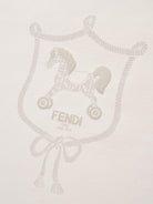 Sacco nanna per neonati Fendi Kids beige con logo sul davanti - Rubino Kids