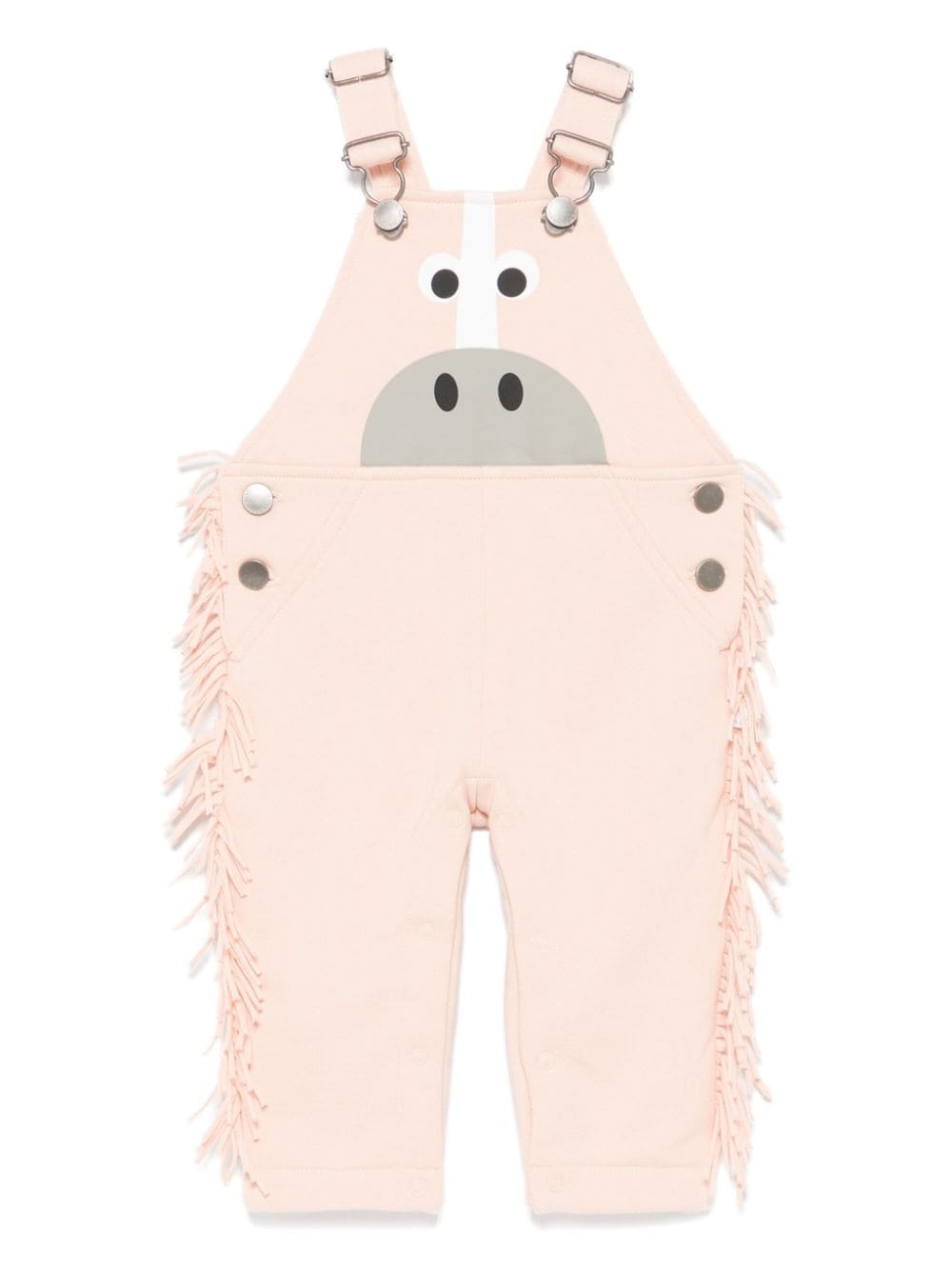 Salopette rosa per neonata con motivo mucca Stella McCartney Kids - Rubino Kids