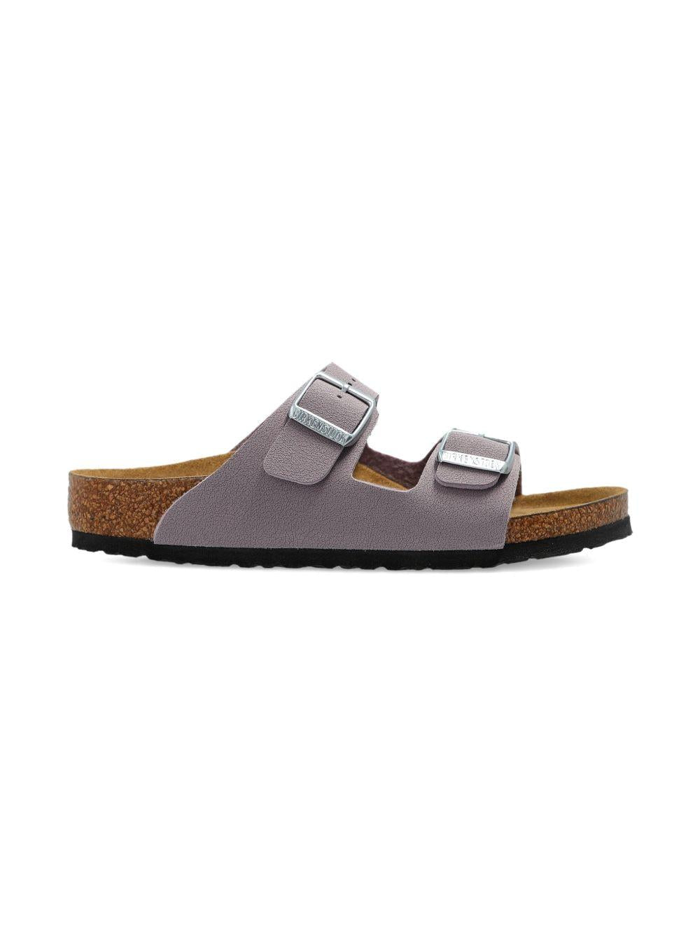 Sandali Arizona BS per bambina Birkenstock Kids viola con chiusura con fibbia - Rubino Kids