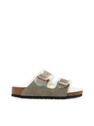 Sandali Arizona per bambino Birkenstock Kids grigio con camoscio - Rubino Kids