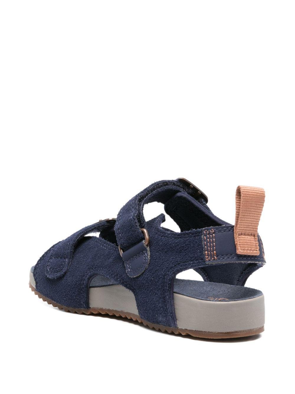 Sandali Castle Island per bambino Timberland Kids blu con doppia fibbia - Rubino Kids