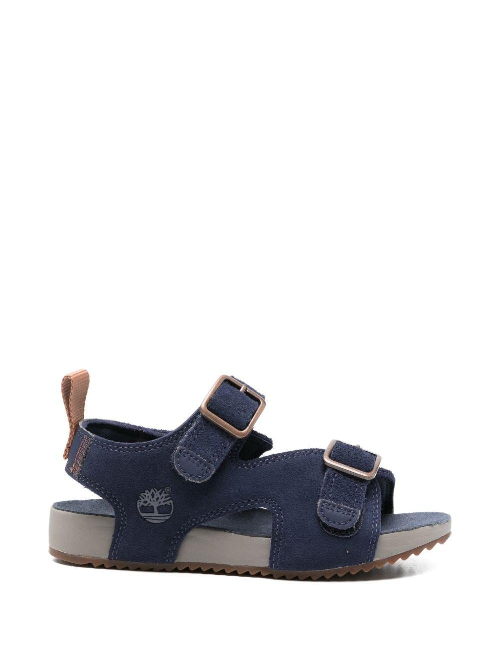 Sandali Castle Island per bambino Timberland Kids blu con doppia fibbia - Rubino Kids