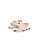 Sandali con stampa Choupette per bambina Karl Lagerfeld Kids rosa con soletta con logo - Rubino Kids