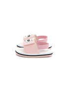 Sandali con stampa Choupette per bambina Karl Lagerfeld Kids rosa con soletta con logo - Rubino Kids