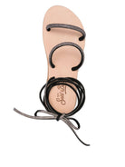 Sandali da donna MC2 Saint Barth nero con laccio alla caviglia - Rubino Kids