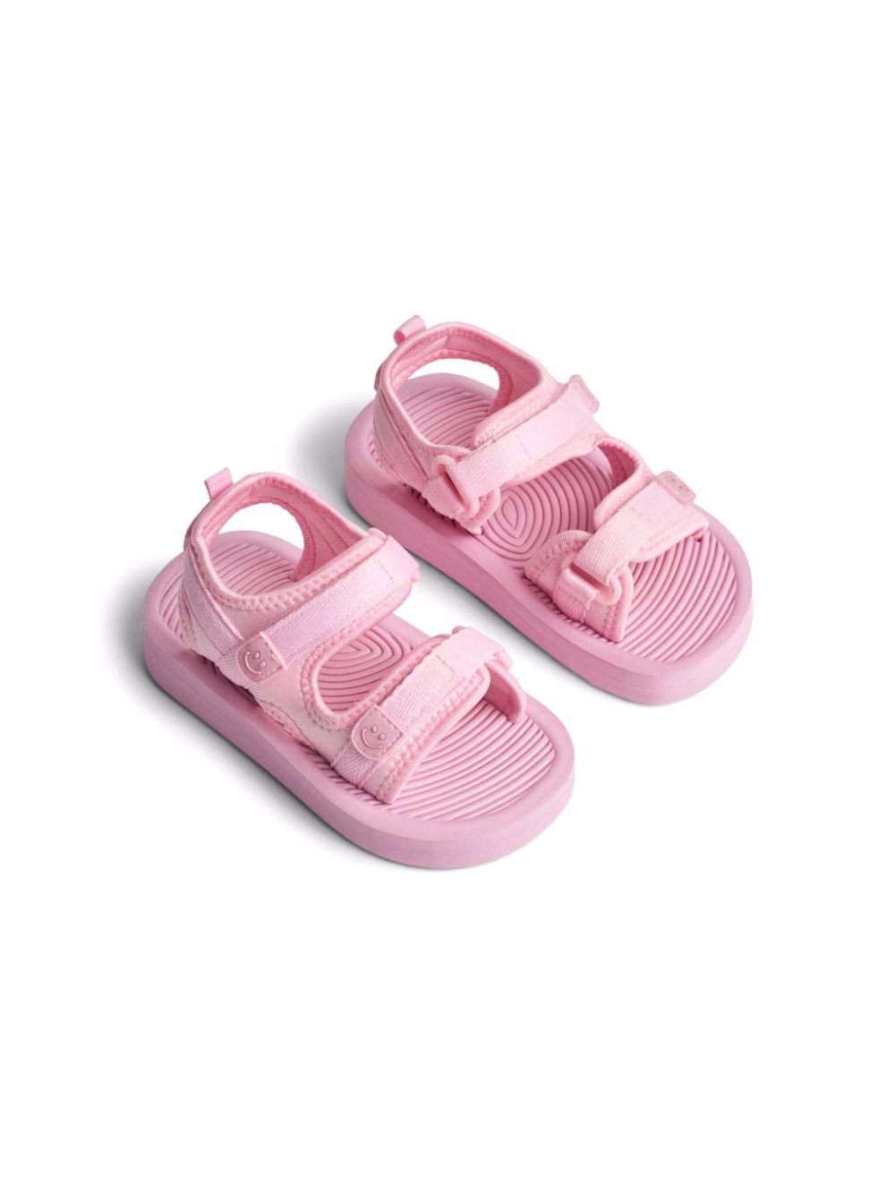 Sandali per bambina Molo Zola rosa con due fasce frontali a strappo - Rubino Kids