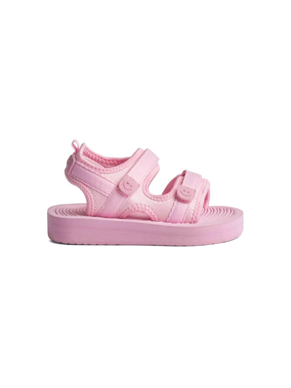 Sandali per bambina Molo Zola rosa con due fasce frontali a strappo - Rubino Kids