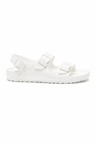 Sandali per bambini Birkenstock Kids Milano Essentials bianco con fibbia - Rubino Kids