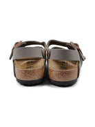 Sandali per bambino Birkenstock Kids New York grigio con chiusura con fibbia - Rubino Kids