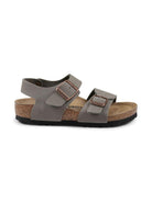Sandali per bambino Birkenstock Kids New York grigio con chiusura con fibbia - Rubino Kids