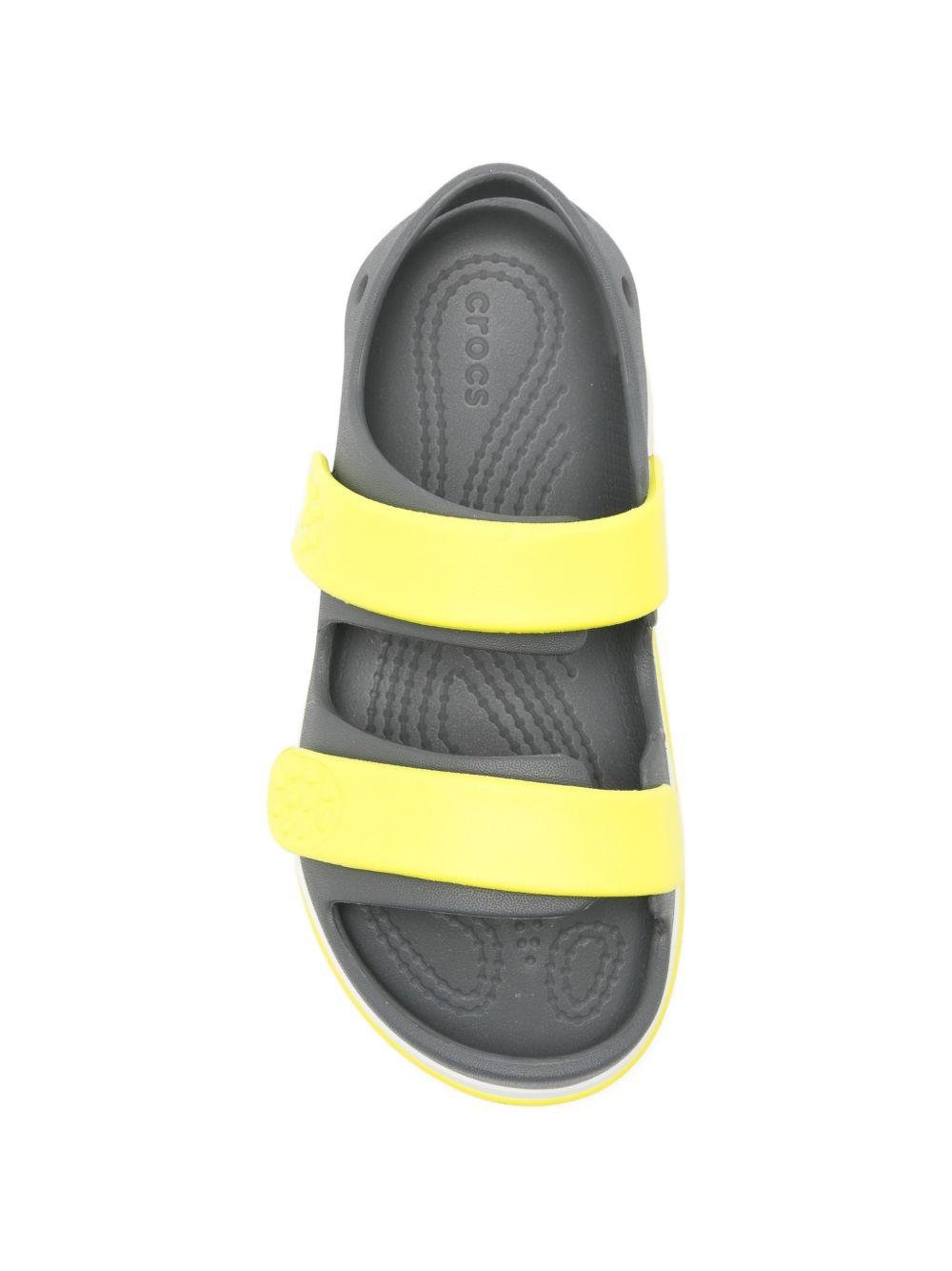 Sandali per bambino Crocband Cruiser K Crocs Kids grigie con suola in gomma - Rubino Kids