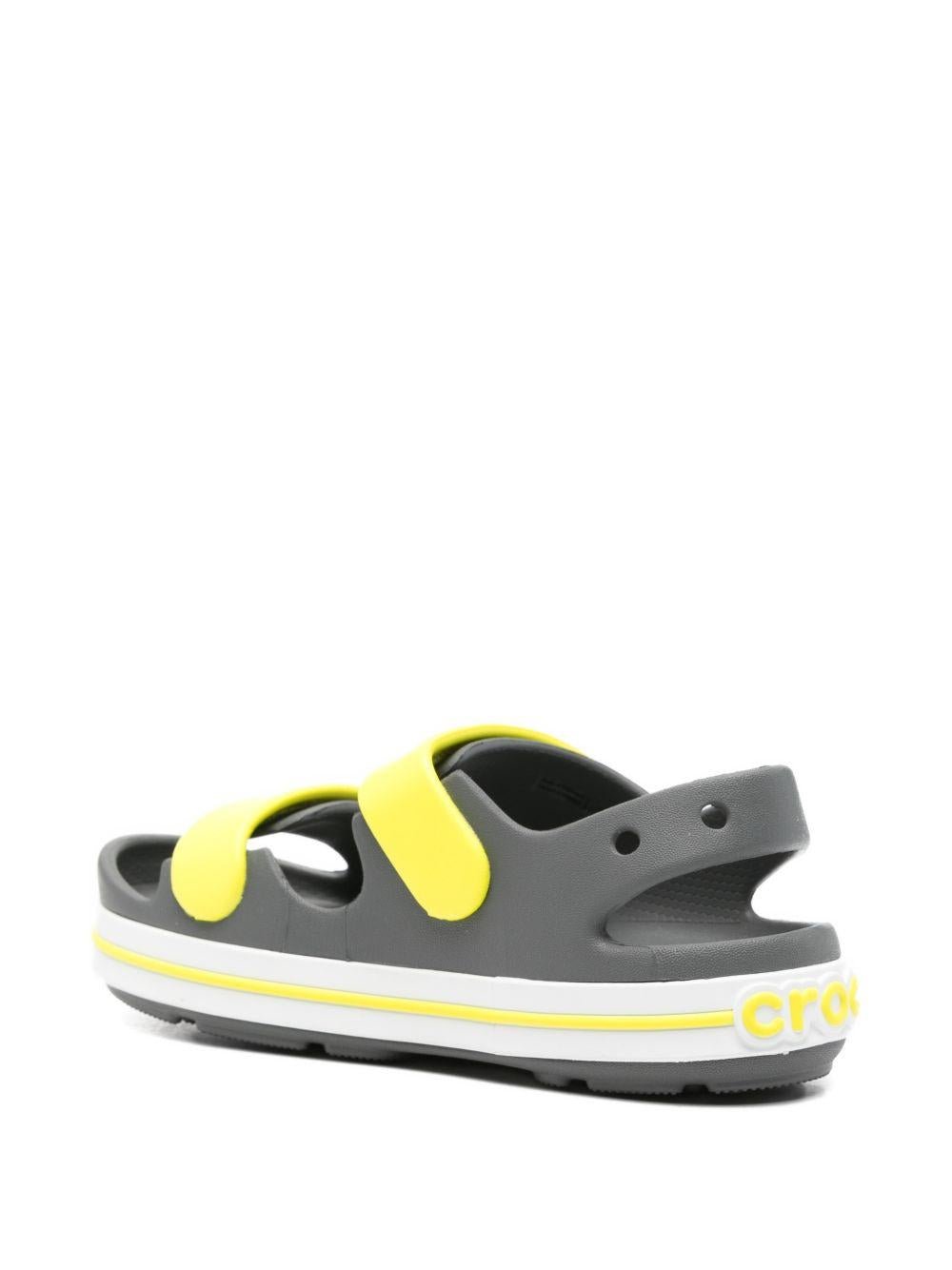 Sandali per bambino Crocband Cruiser K Crocs Kids grigie con suola in gomma - Rubino Kids