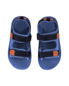 Sandali per bambino Molo azzurro con fasce e motivo smile - Rubino Kids