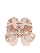 Sandali per neonata Donsje rosa con applicazione uccellino - Rubino Kids