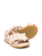 Sandali per neonata Donsje rosa con dettagli ruches - Rubino Kids