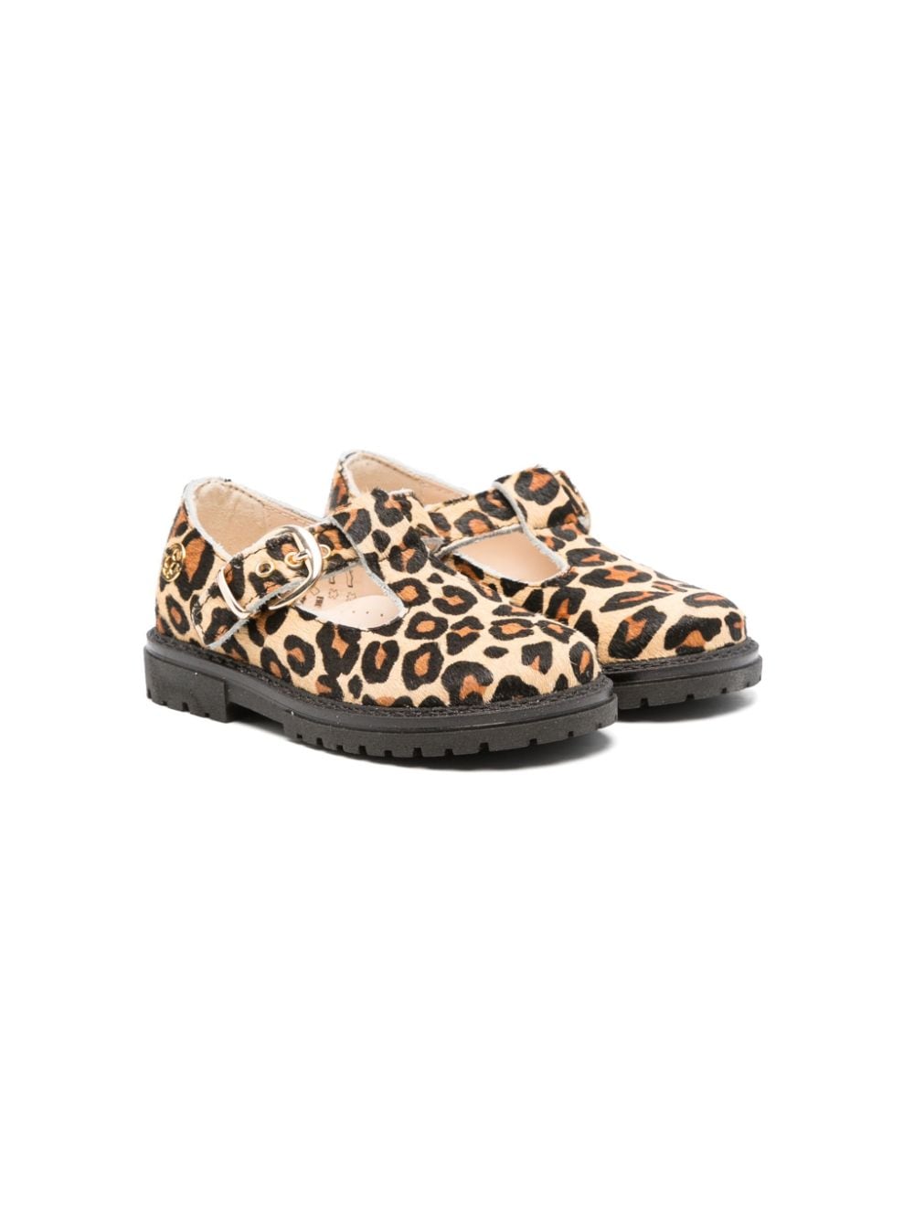 Sandali per neonata Florens beige con stampa leopardata - Rubino Kids